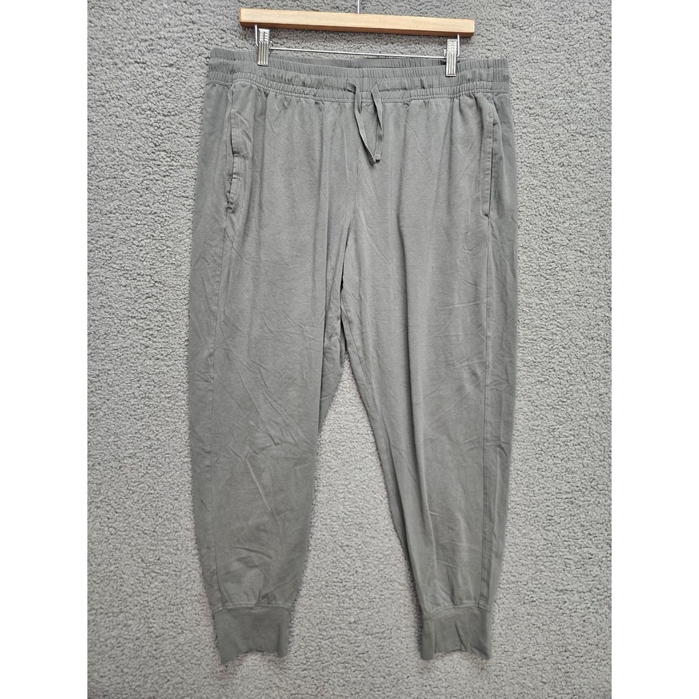 Pact Joggers XL Gray Organic Cotton Loungewear Sustainable Basics